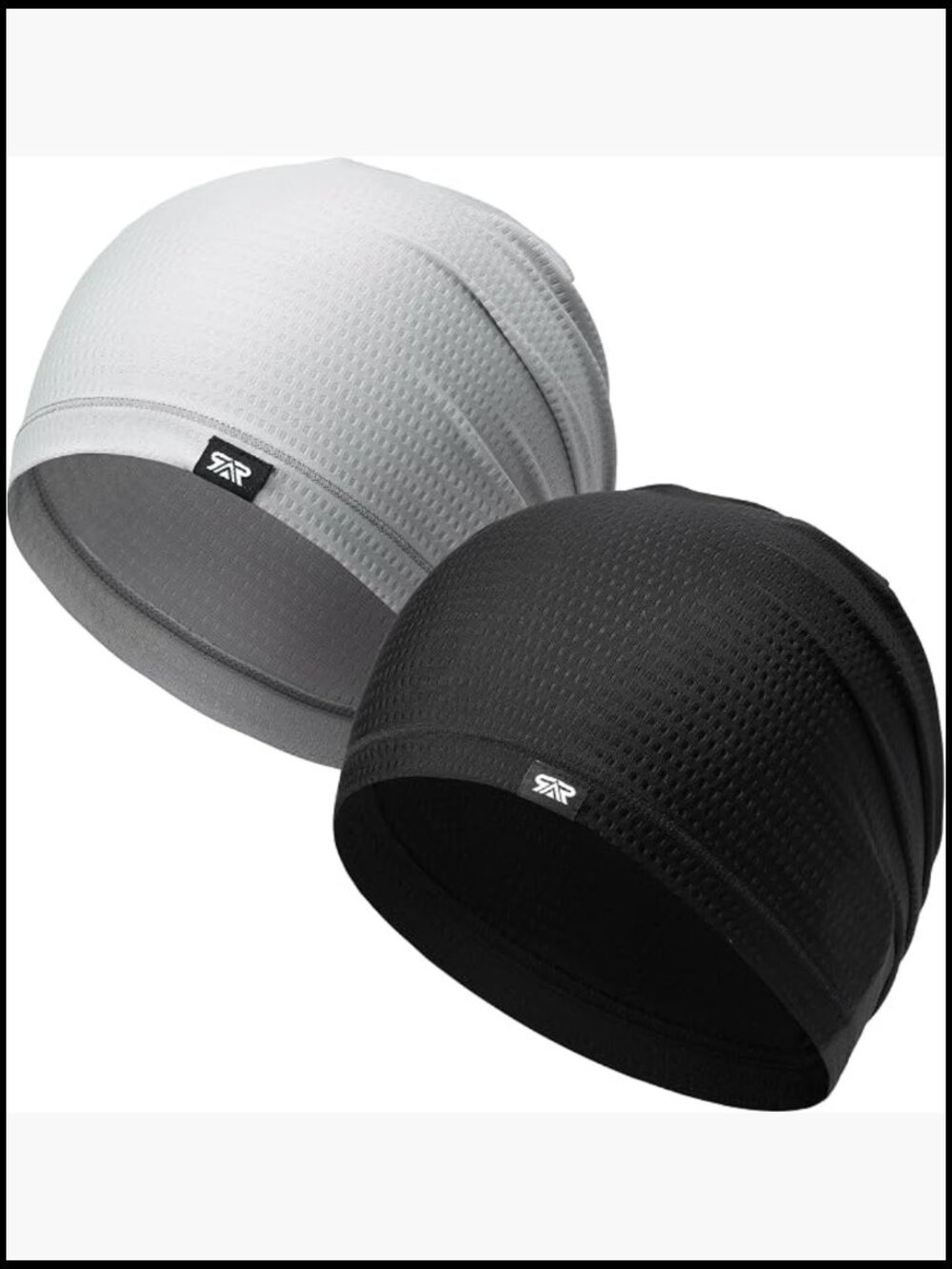 2 Pack Lightweight Breathable Cooling Skull Caps for Sports Running Cycling